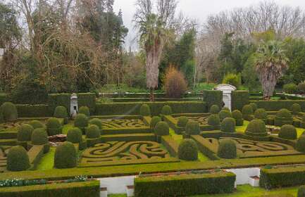 De tuin van het paleis Ducal