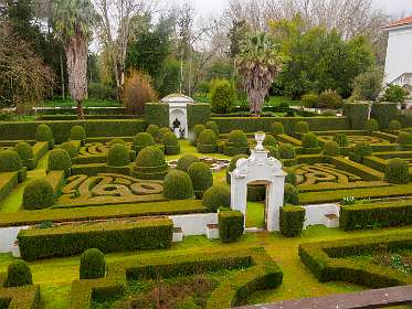 De tuin van het paleis Ducal