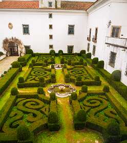 De tuin van het paleis Ducal