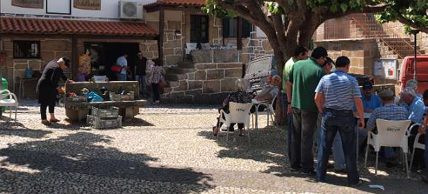 Het dorpsplein van Folgosinho