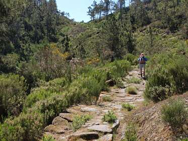 De Romeinse weg vlak voor Portela