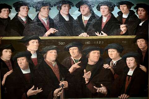Een groep schutters uit 1529, een bekend groepsportret geschilderd door Dirck Jacobsz