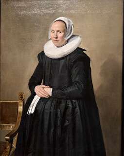 Portret van Feyntje van Steenkiste, geschilderd door Frans Hals rond 1635.
