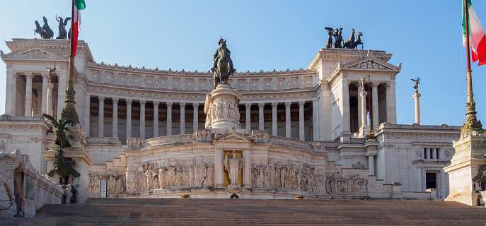 Rome<br>Het Monument van Victor Emanuel II bij het Piazza Venezia