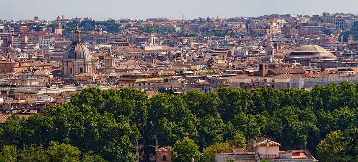 Rome<br>Uitzicht vanaf Gianicolo