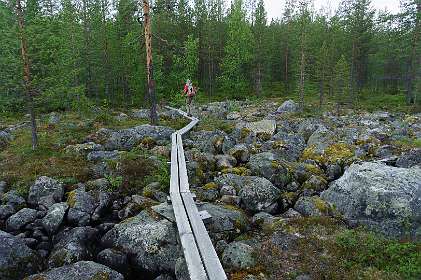 Jokkmokk<br>Op weg naar Storknabben Utsiksplats