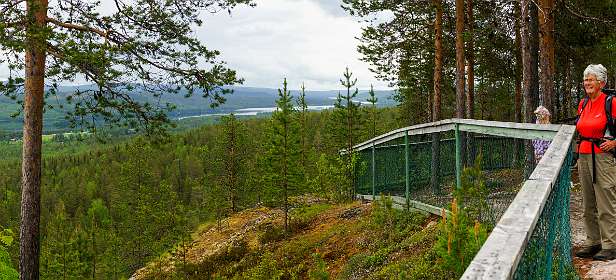 Jokkmokk<br>Uitzicht vanaf Storknabben Utsiksplats