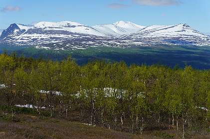 Kvikkjokk<br>Bergen in het Sarek NP