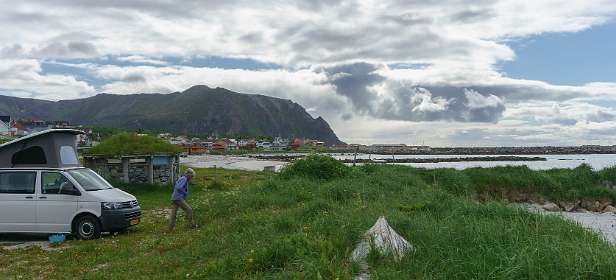 Op de camping in Bleik