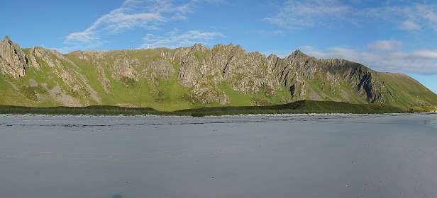 Het langste strand van Noorwegen bij Bleik