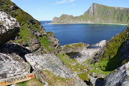 Na een steile klim volgt weer een steile afdaling, we keren om