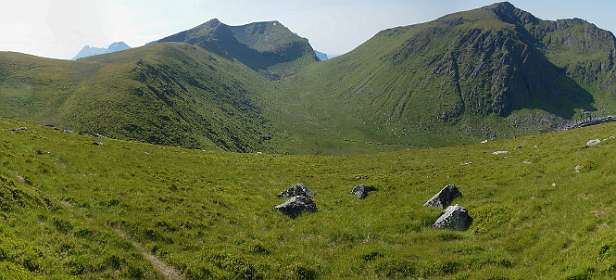We zijn links over de rug gelopen