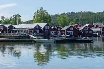 Het natuur reservaat bij Norrfällsvikken