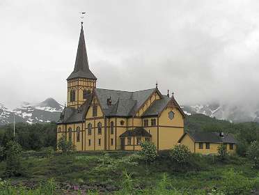 De oude kerk bij Kabelvag