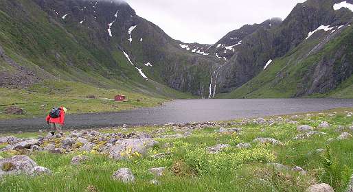 Heimredalsvatnet meer bij Eggum