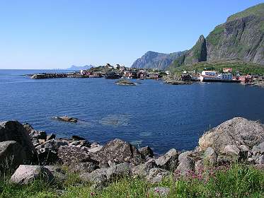 Uitzicht vanuit Tind op A