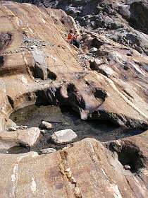 Lunch voor de Svartisen gletsjer