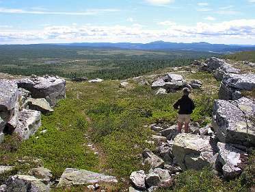 Op de Jammersdalsbu met uitzicht op Massaplassen