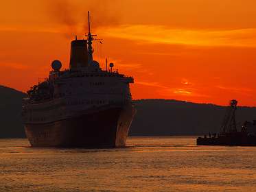 Zonsondergang in Bergen