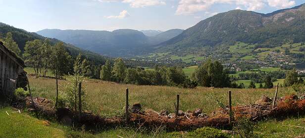 Het uitzicht op Vassenden