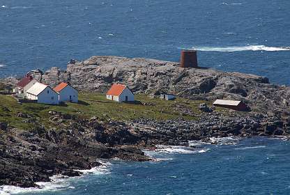 Huizen bij de vuurtoren