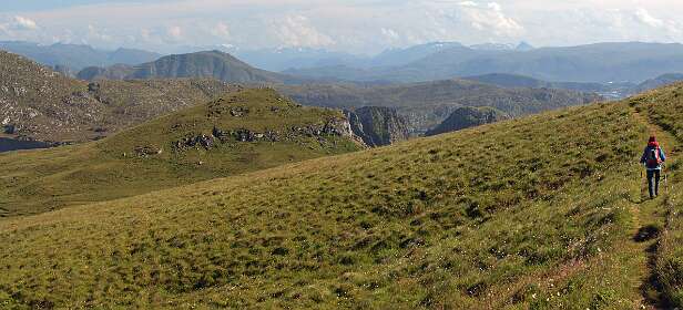Panorama van de zuid-oost kant van Runde