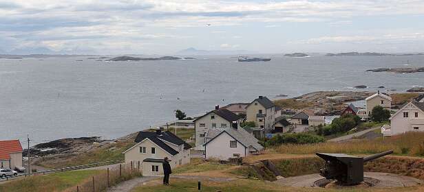 Panorama vanaf het Ergan fort in Bud