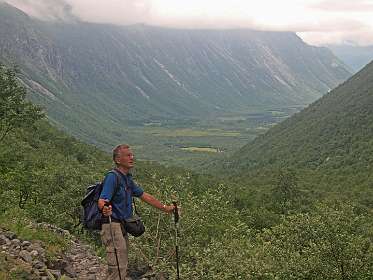 Isterdalen dal waarin de Trollstigen camping ligt