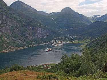 Geiranger cruise schepen