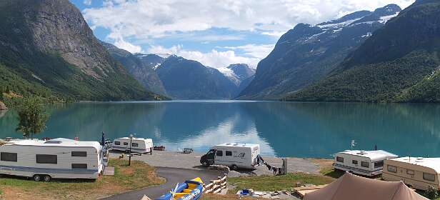 Uitzicht vanuit onze camper