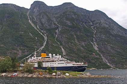 Uitzicht van de camping