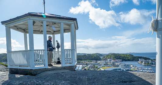 Uranienborg boven de gelijknamige parkeergarage