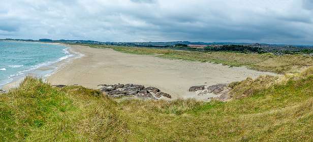 Het strand voor Brusand