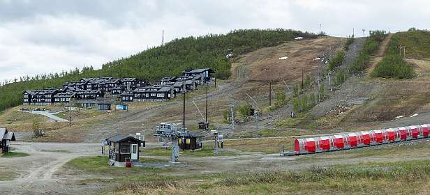 Hier beginnen de ski liften