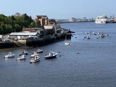 Aankomst in Newcastle