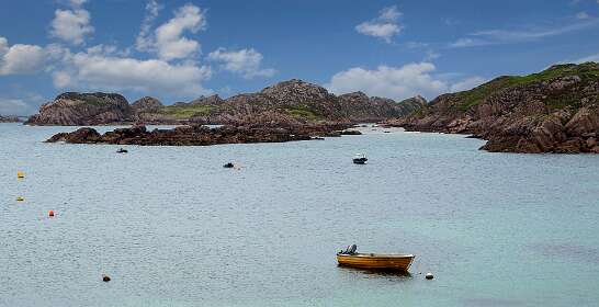 Bij Fionnphortop het eiland Mull.