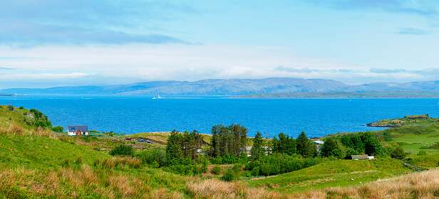 Uitzicht op het eiland Mull