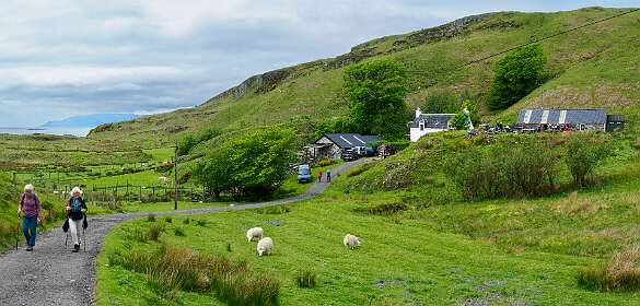 Rechts de Tea Garden