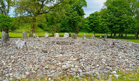 De twee circels van Temple Wood.