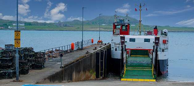 De veerboot naar Iona in Fionnphort