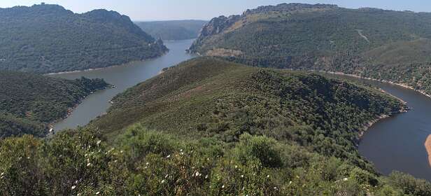 Uitzicht vanaf de Mirador de Cerro Gimio op de Taag