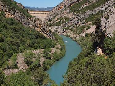 De stuwdam komt in zicht