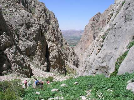 Uitzicht kloof in Aladag-gebergte