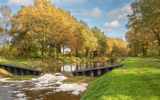 Stuw in het kanaal Almelo - Nordhorn