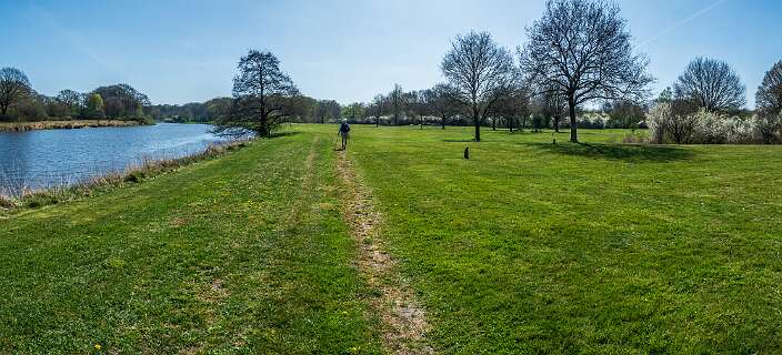 Het tenten gedeelte van de camping
