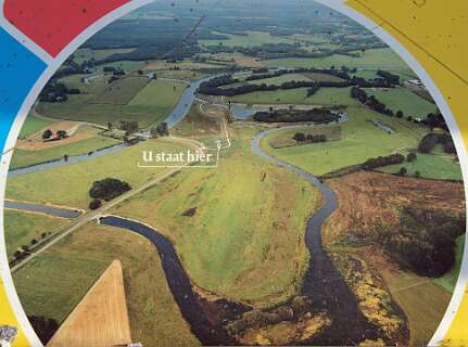 Hier zie je hoe de Vecht gekanaliseerd is.