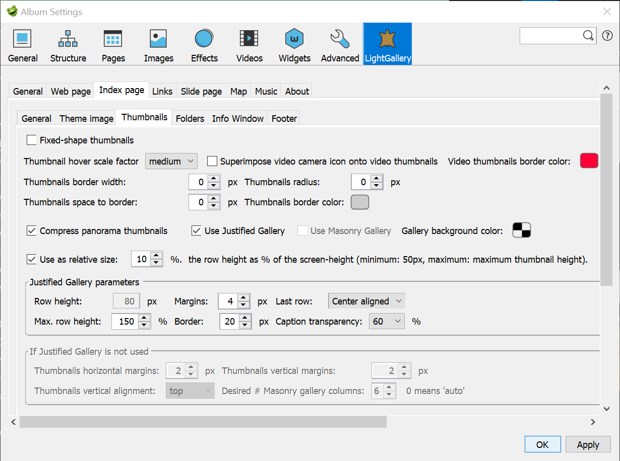 LightGallery Justified gallery